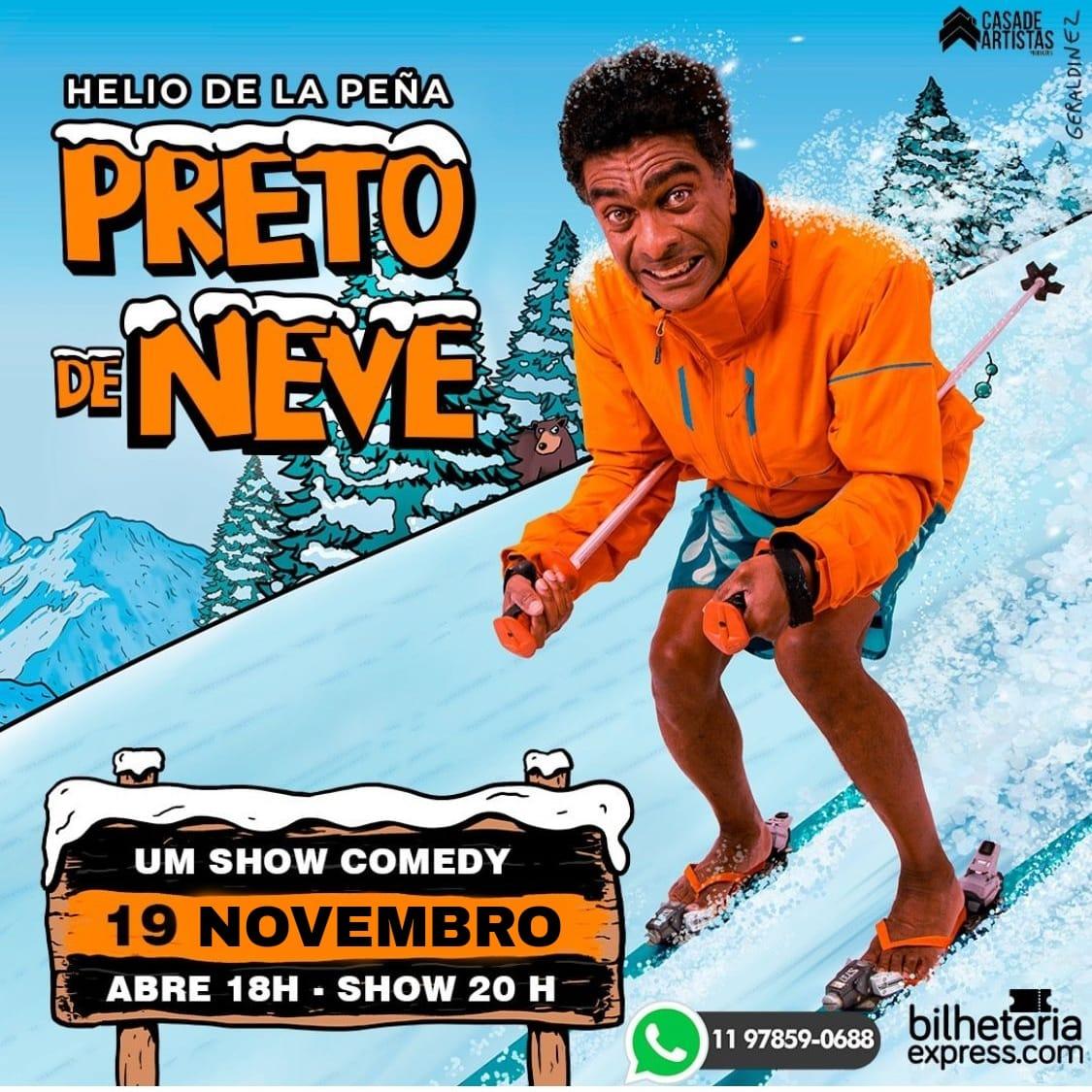 Helio De La Peña Apresenta Show De Stand Up ‘preto De Neve Neste Sábado Jornal Folha 6360